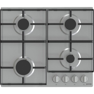 مسطح غاز جرونيا بيلت ان ، ٦٠ سم، ٤ شعلات، شوايات مطلية بالمينا، تحكم أمامي، أمان كامل - G640EX