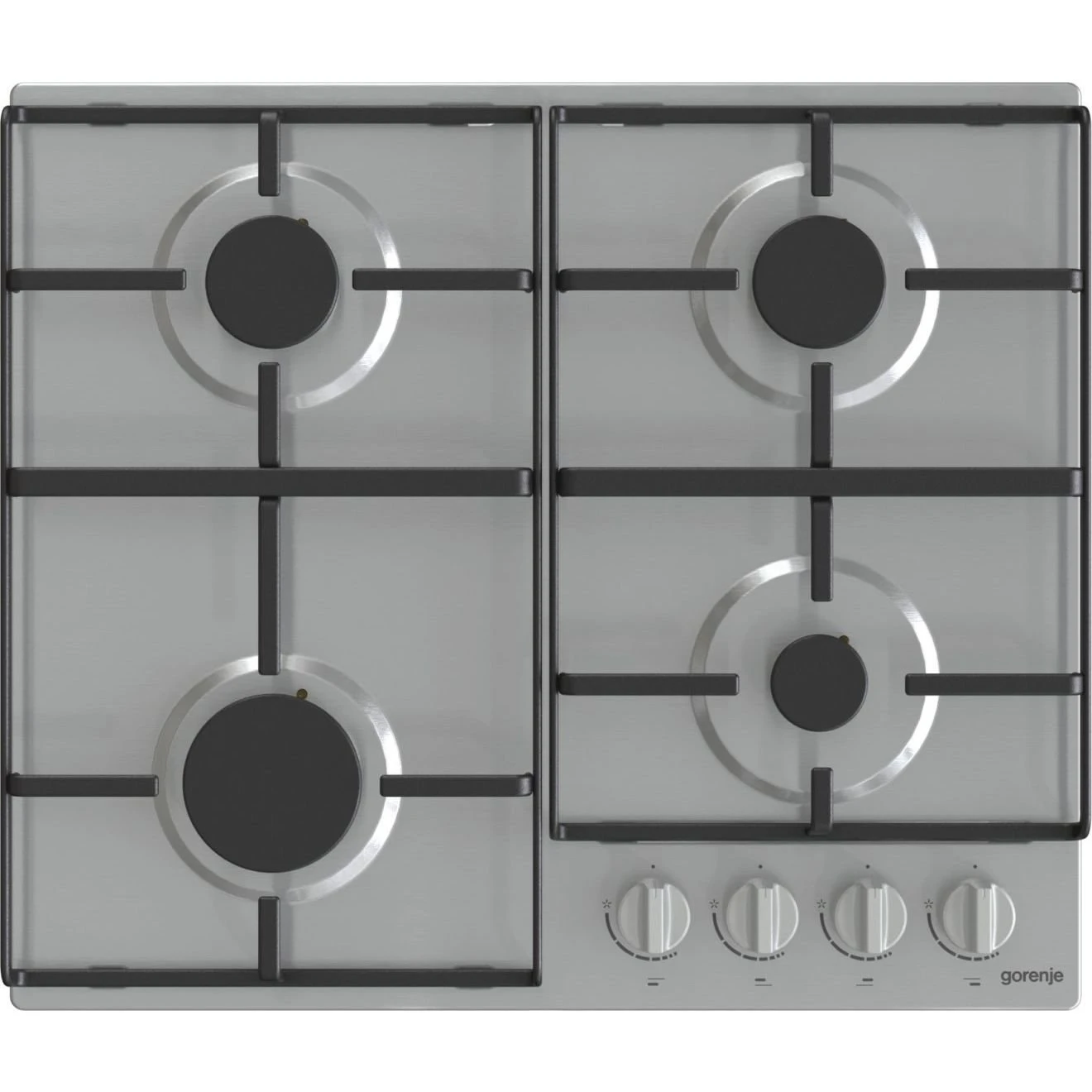 G640EX مسطح غاز جرونيا بيلت ان ، ٦٠ سم، ٤ شعلات، شوايات مطلية بالمينا، تحكم أمامي، أمان كامل - G640EX