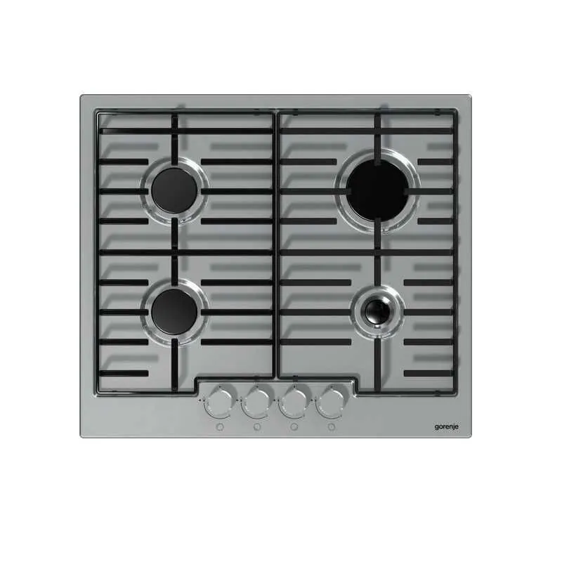 G6N40IX مسطح غاز جرونيا بيلت ان 60 سم 4 شعلات مطلي بالمينا من الستانلس ستيل G6N40IX