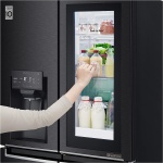 ⁦ثلاجه ال جى 4 باب ديجيتال انفرتر بمبرد مياه، نو فروست، اسود - GC-X22FTQEL⁩ - الصورة ⁦4⁩