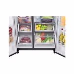 ⁦ثلاجة إل جي نو فروست بمحرك انفرتر، سعة 635 لترًا، لون أسود - GC-X257CQHS⁩ - الصورة ⁦11⁩