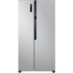 ثلاجه ال جى سايد باي سايد ديجيتال، نو فروست، 519 لتر، 2 باب، فضي - GCFB507PQAM
