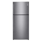 ثلاجه ال جى نوفروست، 474 لتر، بموتور انفرتر ، فضي - GN-C622HQCL