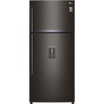 ثلاجه ال جى نوفروست، 500 لتر، بموتور انفرتر ، اسود - GN-F722HXHL