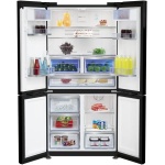 ⁦بيكو ثلاجة 626 لتر 4 ابواب نوفروست ديجيتال تاتش اسود - GNE134626BH⁩ - الصورة ⁦2⁩