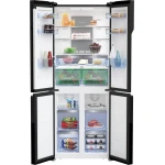 BEKO REFRIGERATOR SIDE BY SIDE 450 LITER NO FROST 4 DOORS DIGITAL BLACK GNE480E20ZBH - Image 3