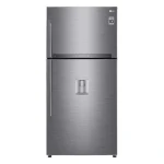 ثلاجه  ال جى نوفروست ، 592 لتر، موتور انفرتر، فضي - GR-F822HLHM