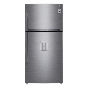 ثلاجه  ال جى نوفروست ، 592 لتر، موتور انفرتر، فضي - GR-F822HLHM