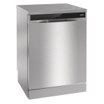 غسالة أطباق جرونيا  قائمة بذاتها، ٦٠ سم، رمادية، ١٦ فردًا، ٣ سلال، ٥ برامج - GS66265X