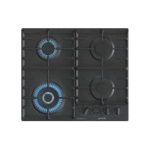 مسطح غاز جرونيا بيلت ان ، 60 سم، 4 شعلات، حديد زهر، أسود، GW642B