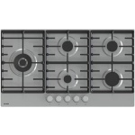 مسطح جرونيا غاز 90  سم، 5 شعلات - دعامات مقلاة من الفولاذ المقاوم للصدأ وحديد الزهر - GW951X