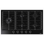 مسطح غاز جرونيا ، 90 سم، ستانلس ستيل، ٥ شعلات، تحكم أمامي، أمان كامل، تحكم بالغاز - GW961UXB