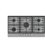مسطح غاز بيلت ان جرونيا من الفولاذ المقاوم للصدأ مع 5 شعلات، 90 سم - ستانلس ستيل - GW9C51X
