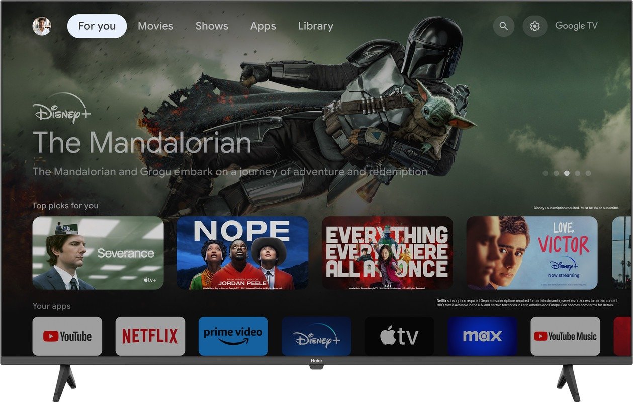 H50K80EU تلفزيون LED سمارت هاير 50 بوصة بدقة 4K UHD مع ريسيفر داخلي - H50K80EU