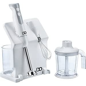 مجموعة خلاط يدوي بقدرة 800 واط من ايدو - موديل HBL800-WH - ابيض - ضمان لمدة عامين