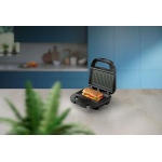 ⁦صانعة سندويشات فيليبس - ٧٥٠ واط، ألواح غير لاصقة، زر تشغيل/إيقاف، أسود - HD2330/90 - ضمان سنتين من رايه⁩ - الصورة ⁦3⁩