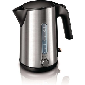 غلاية كهربائية من فيليبس، ٢٤٠٠ واط، سعة ١.٦ لتر، ستانلس ستيل - HD4631/20 - ضمان دولي