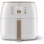 قلايه فيليبس الهوائية الفاخرة XXL - قلايه هوائية بدون زيت، تقنية الاستشعار الذكي، ٢٢٢٥ واط، تقنية إزالة الدهون، تقنية الهواء السريع، لون أبيض، HD9870/20