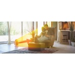 ⁦دفاية مروحة كهرباء ديلونجي، 2000 وات، ازرق وابيض - HFS50B20-AV⁩ - الصورة ⁦2⁩