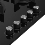 Beko Gas hob 75 cm - crystal 4 burners 1 wok - HILW 75222 S - Image 3