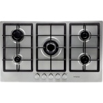 مسطح غاز كينوود بيلت ان 5 شعله الفولاذ المقاوم للصدأ من كينوود HOB90.000SS، عرض 90 سم