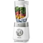 Philips Series 5000, Plastic Jar Blender - 800W, 2L, 3 Speed settings + Pulse, ProBlend Crush Technology perfect for crushing ice, Silver/White - HR2224/00 - international warranty - Image 2