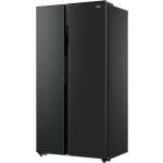 ثلاجة نوفروست هاير، 521 لتر، انفرتر، اسود - سايدx سايد HRF-570SDBM