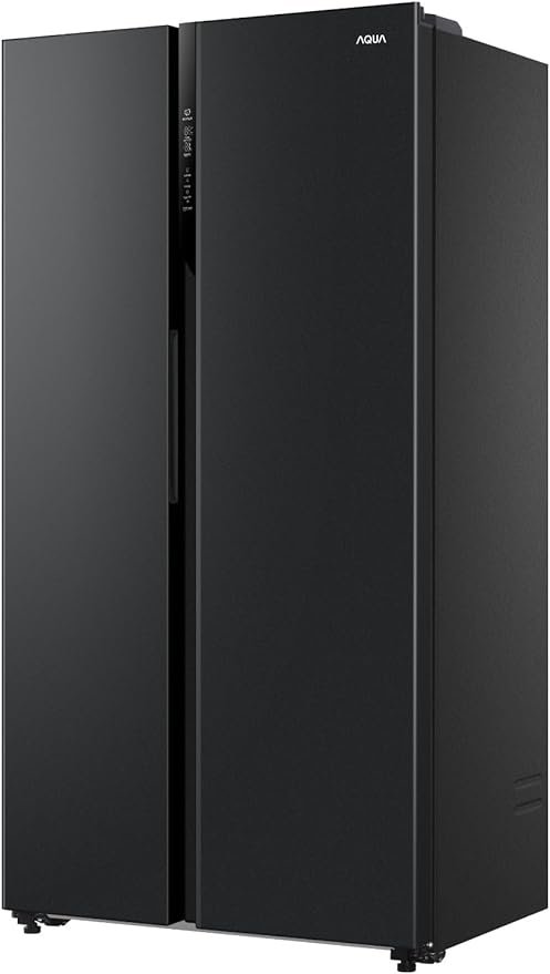 HRF-570SDBM ثلاجة نوفروست هاير، 521 لتر، انفرتر، اسود - سايدx سايد HRF-570SDBM