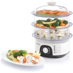 بلاك اند ديكر قدر بخاري للطهي بثلاثة طبقات - HS6000-B5
