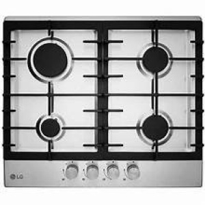 مسطح بلت ان  غاز ال جي، 4 شعلة، 60 سم، فضي - HU641BBG.CSTZEEC