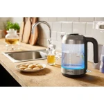Philips Series 5000 Glass Kettle Stainless Steel, Crystal 2200W 1.7L, Mid Entry Glass Kettle Light Status Indicator Hd9339/81 - International warranty - Image 2