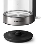 Philips Series 5000 Glass Kettle Stainless Steel, Crystal 2200W 1.7L, Mid Entry Glass Kettle Light Status Indicator Hd9339/81 - International warranty - Image 4
