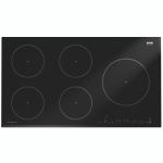مسطح كهربائي اندكشن جرونيا ، 90 سم، زجاج سيراميك، 5 شعلات، تحكم باللمس، تحكم ذكي، يمنع الغليان الزائد، يبقى دافئًا، ذوبان سهل، هادئ جدًا - IT984USC