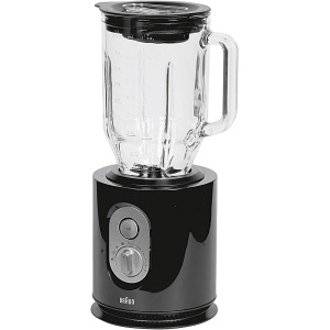 خلاط براون JB3060 تريبيوت كوليكشن مع إبريق زجاجي، 800 واط، أسود - ضمان سنتين من رايه