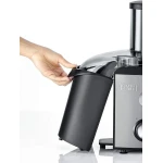 Black+Decker 800W 1.7L Stainles Steel XL Juicer Extractor With Juice Collector Silver/Black Je800-B5 - Image 4