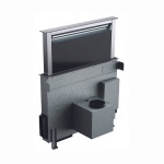 البا شفاط داون درافت 90 سم، ستانليس ستيل مع زجاج اسود، التحكم باللمس 3 سرعات للتشغيل، قوه شفط728م3/ساعه