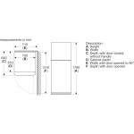 ⁦بوش لوتس ثلاجة نوفروست 365 لتر لون انوكس KDN43NL2E8⁩ - الصورة ⁦7⁩
