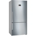 Bosch Serie 6  No Frost Refrigerator with freezer at bottom 631 Liter silver - KGN86CI3E8