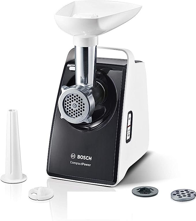 MFW3X10B مفرمة لحم بوش كهربائية كومباكت باور ، 2000 وات ، أسود - MFW3X10B