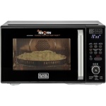 فرن ميكروويف بلاك+ديكر ديجيتال 4 في 1 مع مقلاة هوائية، شواية وحرارة، 29 لتر، أسود - MZAF2910-B5،
