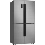 Gorenje Freestanding refrigerator with freezer, 90 cm 4 doors, stainless steel- NRM9181UX - Image 2