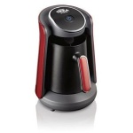 ارزوم اوكا - ماكينة قهوة تركى بـــــ وش منيوا - اسود/احمر - OK004-N