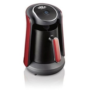ارزوم اوكا - ماكينة قهوة تركى بـــــ وش منيوا - اسود/احمر - OK004-N