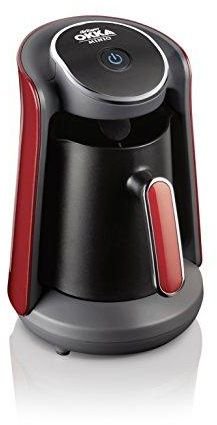 OK004-N ارزوم اوكا - ماكينة قهوة تركى بـــــ وش منيوا - اسود/احمر - OK004-N