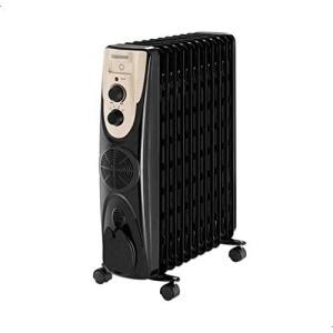 دفاية زيت من بلاك+ديكر OR013FD-B9، 13 ريشة - 2500 وات - اسود