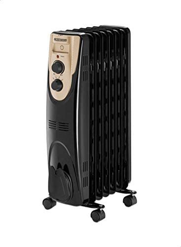 OR070D دفاية زيت من بلاك+ديكر OR070D-B9، 9 ريش - 1500 وات - اسود