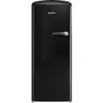 ثلاجة جرونيا ، تحكم ميكانيكي، منطقة مقرمشة مع خاصية التحكم بالرطوبة، نظام أيون إير مع تبريد ديناميكي، شريط LED جانبي، 4 رفوف زجاجية - ORB153BK