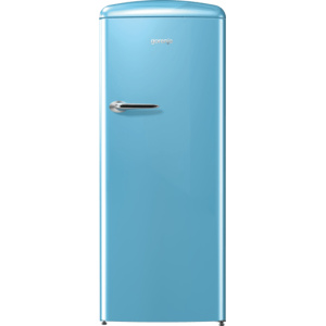 ثلاجة جرونيا ، تحكم ميكانيكي، CrispZone مع نظام التحكم بالرطوبة، IonAir مع DynamiCooling، شريط LED جانبي، 4 رفوف زجاجية - ازرق ORB153BL