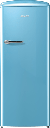 ORB153BL ثلاجة جرونيا ، تحكم ميكانيكي، CrispZone مع نظام التحكم بالرطوبة، IonAir مع DynamiCooling، شريط LED جانبي، 4 رفوف زجاجية - ازرق ORB153BL