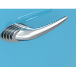 ⁦ثلاجة جرونيا ، تحكم ميكانيكي، CrispZone مع نظام التحكم بالرطوبة، IonAir مع DynamiCooling، شريط LED جانبي، 4 رفوف زجاجية - ازرق ORB153BL⁩ - الصورة ⁦4⁩